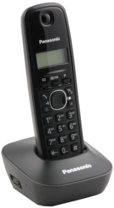 Panasonic KX-TG1611 Siyah Telsiz Dect Telefon 50 Rehber resmi