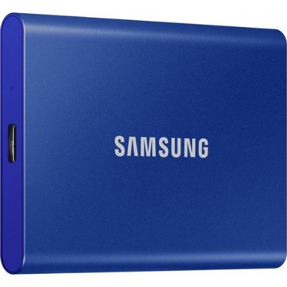 Samsung 1TB T7 USB3.2 1050MB-1000MB/s Taşınabilir SSD Mavi MU-PC1T0H/WW resmi