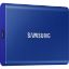 Samsung 1TB T7 USB3.2 1050MB-1000MB/s Taşınabilir SSD Mavi MU-PC1T0H/WW resmi