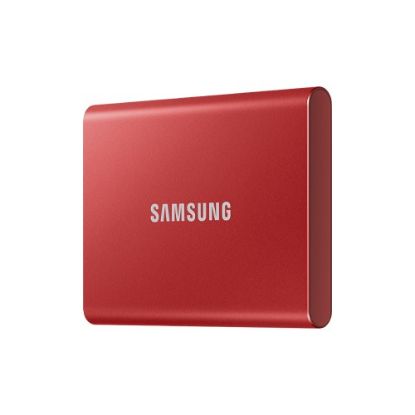 Samsung 500GB T7 1050MB-1000 MB/sn USB 3.2 Gen 2 Kırmızı Taşınabilir SSD MU-PC500R/WW resmi