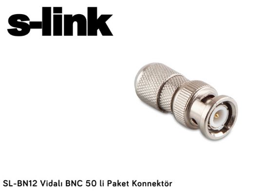 S-link SL-BN12 Vidalı BNC 50 li Paket Konnektör resmi