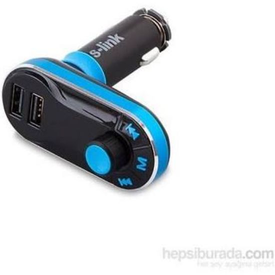 S-link SL-FM66 Sd-Usb Destekli + 2.1A Usb Şarj Port Fm Transmitter resmi