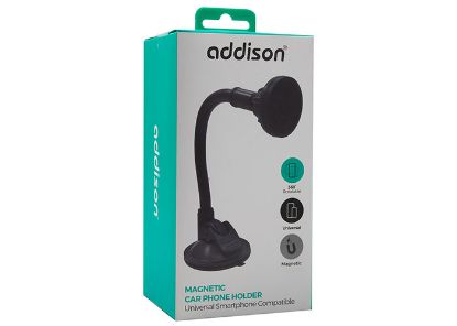 Addison ADS-130 Universal Ayarlanabilir Siyah Mıknatıslı Telefon Tutucu resmi