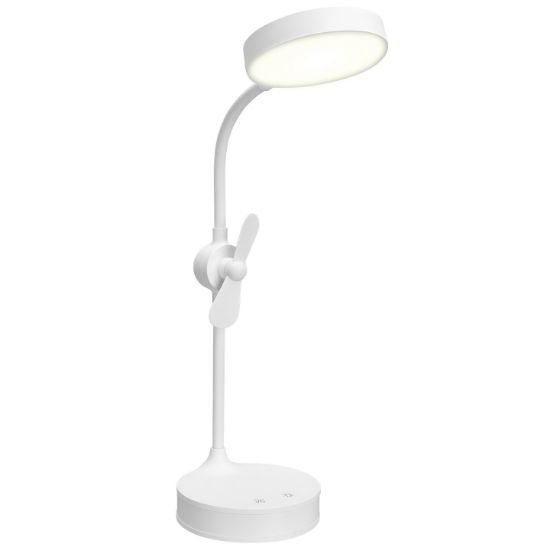 S-link SL-8740 Masa Üstü Ledli Fanlı - Aynalı Makyaj ve Okuma Lambası resmi