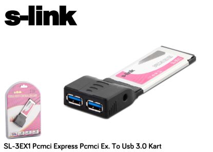S-link SL-3EX1 2 Port Usb 3.0 Pcmcı Express Kart resmi