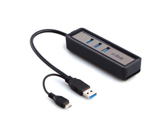 S-link SL-U310 Usb 3.0 Kart Okuyucu+2.0 OTG Çeviri resmi