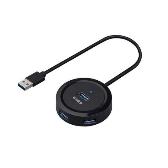 S-link Swapp SW-U300 4 Port Usb 3.0 Gri Hub resmi