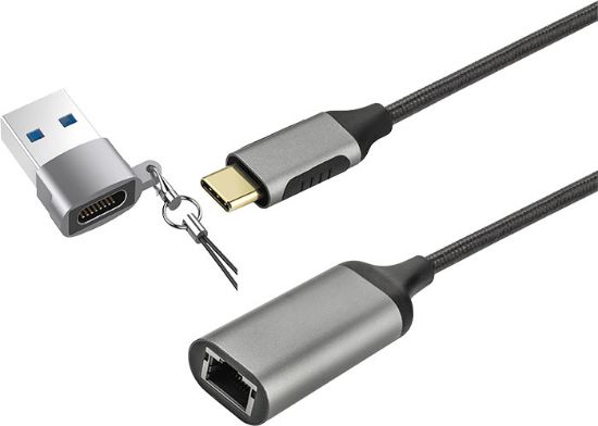 S-link Swapp SW-U3305 Type-C & USB 2.0 10/100/1000Mbps Gigabit Ethernet Adaptör resmi