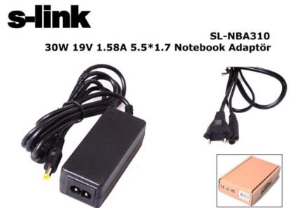 S-link sl-nba310 30W 19V 1.58A 5.5*1.7 Notebook Adaptörü resmi