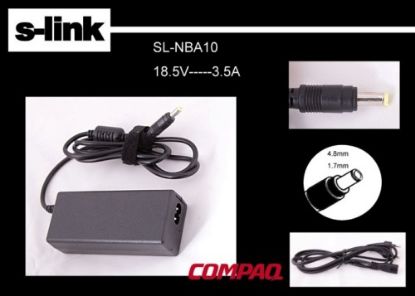 S-link SL-NBA10 18.5v 3.5a 4.8-1.7 Notebook Adaptörü resmi