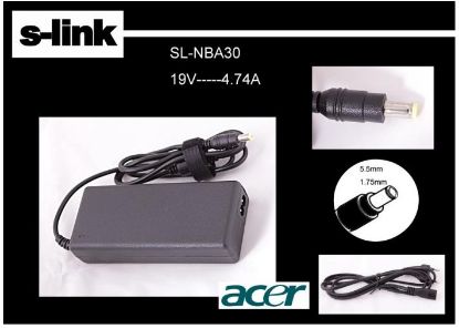 S-link SL-NBA30 19v 4.74a 5.5-1.75 Notebook  Adaptörü resmi