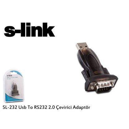 S-link sl-232 v1.0 Usb To rs232 2.0 Çevirici Adaptör resmi