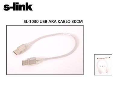 S-link SL-1030 Usb2.0 30cm AM to AM Kablosu resmi