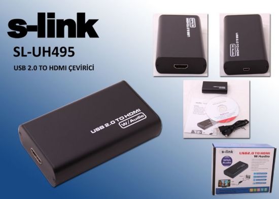 S-link SL-UH495 Usb 2.0 To Hdmı Dönüştürücü resmi