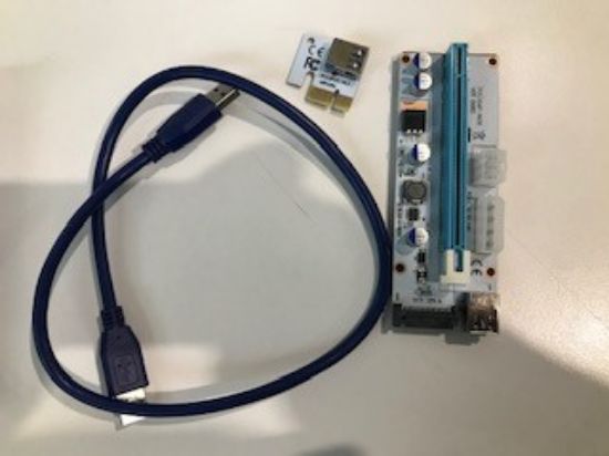 S-link Sl- Ex10 Pcı-E 1x To 16x Sata 6Pin Bitcoin Riser Ekran Kartı Yükseltici resmi