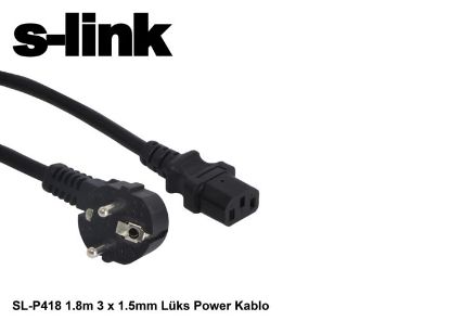 S-link SL-P418 1.8m 3 x 1.5mm Lüks Power Kablo resmi