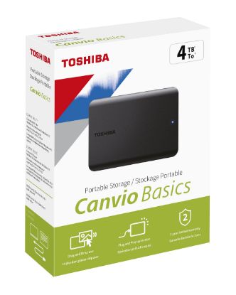 Toshiba 4TB Canvio Basic 2.5" Gen1 Siyah HDTB540EK3CA Harici Harddisk *YENİ* resmi