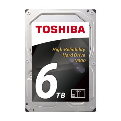 Toshiba 6TB HDWG460UZSVA N300 7200RPM 3.5" 128MB Cache Sata 3 NAS Disk HDWG460UZSVA Harddisk resmi