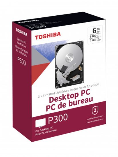 Toshiba 6TB 3.5" P300 HDWD260EZSTA SATA 3.0 5400 RPM Kutulu BOX Harddisk resmi