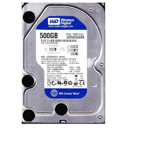 Wd 500GB 3.5" Ide 500GB 7200RPM 16MB WD5000AAKB (Eski Tip IDE) Harddisk resmi