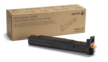 Xerox 106R01318 WorkCentre 6400 Yüksek Kapasite Magenta Kırmızı Toner 14.000 Sayfa  resmi