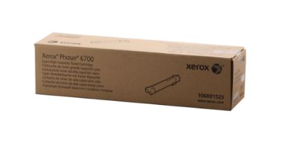 Xerox 106R01523 Phaser 6700 Yüksek Kapasite Cyan Mavi Toner 12.000 Sayfa resmi