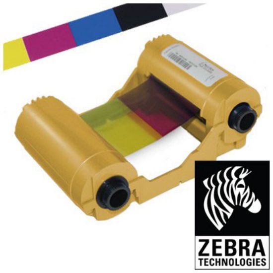 Zebra 800033-840 Renkli Ribbon Zxp3 Ymcko Tek Yüze 200 Baskı resmi