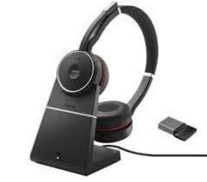 Jabra Evolve 75 Duo Şarj Üniteli USB NC Kablosuz Kulaklık resmi