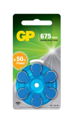 GP ZA675 1.4V Düğme Kulaklık Pili  6'lı Paket resmi