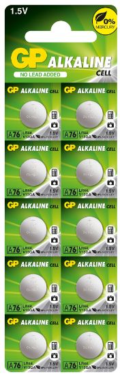 GP GPA76-2C10 LR44 Alkalin Düğme Pil 10'lu Paket  resmi