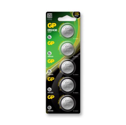 GP CR2430-C5 3V Lityum Düğme Pil 5'li Paket resmi