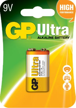 GP 9V Ultra Alkalin Pil Tekli Paket GP1604AU resmi