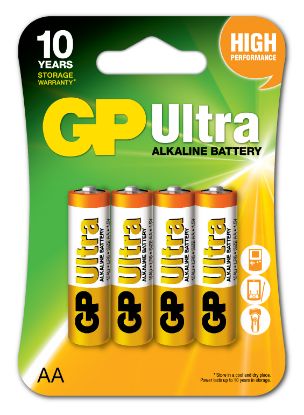 Gp LR6 AA Boy Ultra Alkalin Kalem Pil 4'lü Paket GP15AU-U4 resmi