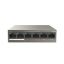 Tenda TEF1106P 6 Port 4 Port Poe+ 10/100 + 2 Port Uplink Switch Çelik Kasa Rack Mount resmi