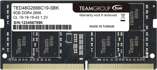 Teamgroup Elite Ddr4 8Gb Single 2666Mhz Pc4-21300 Cl19 1.2V Sodımm 260-Pin Notebook Ram resmi