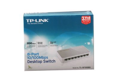 Tp-Link TL-SF1008P 8 Port 4 Port Poe+ 10/100 Mbps Switch Çelik Kasa  resmi