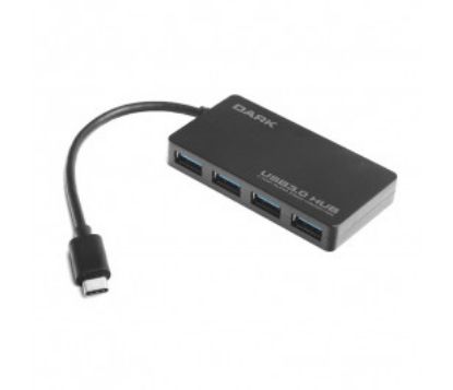 Dark Connect Master U31X4, USB3.1 Type-C to 4 Port Type-A HUB resmi