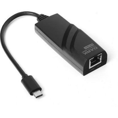 Dark DK-AC-U31XGLAN USB3.1 Type-C - 10/100/1000 Gigabit LAN Ethernet Ağ Dönüştürücü resmi