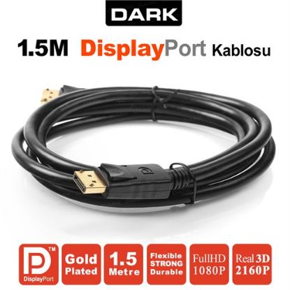 Dark DK-CB-DPL150 Display Erkek To Display Erkek 1,5MT resmi