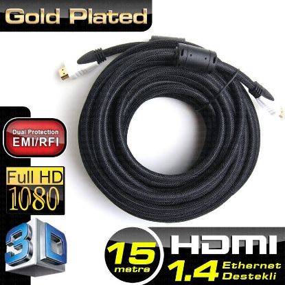 Dark DK HD CV14L150A90 1,5mt Hdmi 4k / 3d Destekli Altın Uçlu Kablo  resmi