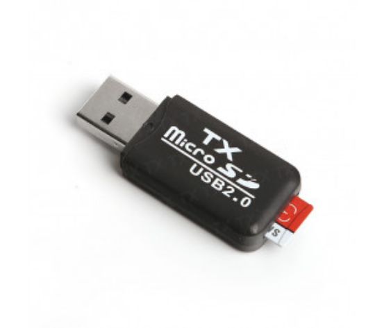 TX UCR204 USB 2.0 MicroSD Kart Okuyucu - Siyah resmi