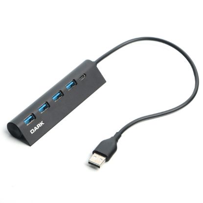 Dark DK-AC-USB346 USB Type-A to 1xUSB-C Charge 4 Port USB2.0 HUB resmi