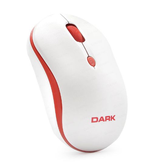 Dark DK-AC-MSW100w Wireless Notebook Mouse - Kırmızı/Beyaz resmi