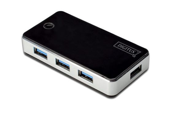 Digitus DA-70231 4 PORT 3.0 SİYAH USB ÇOKLAYICI resmi