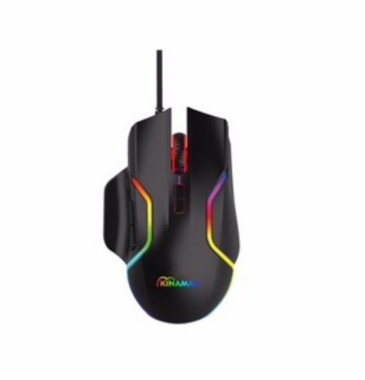 Kınamax Kx-Gm101  RGB 7200 Dpi Optical Sensor Multi Color Gaming Mouse  resmi