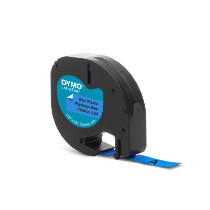 DYMO S0721650 LetraTag Plastik Şerit ( 12 mm X 4 mt ) , Mavi (59426) 91205 resmi