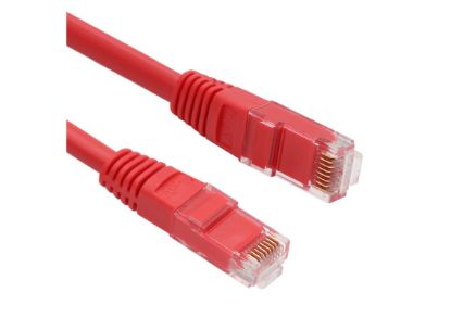 Vcom NP611B-R-1.0 Cat6 1.0MT Kırmızı Utp Patch Kablo resmi