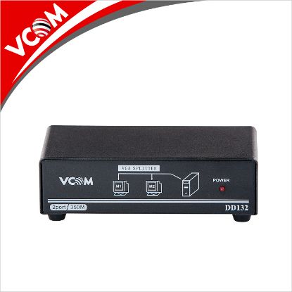 Vcom DD132 1*2 Port 350MHZ Metal Vga Splitter resmi