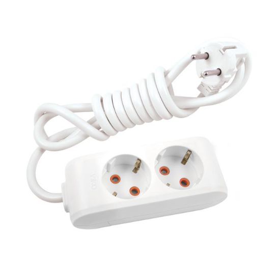 Viko Multi-Let Vm25 2li 5mt Priz Topraklı Kablolu  (90113205) resmi