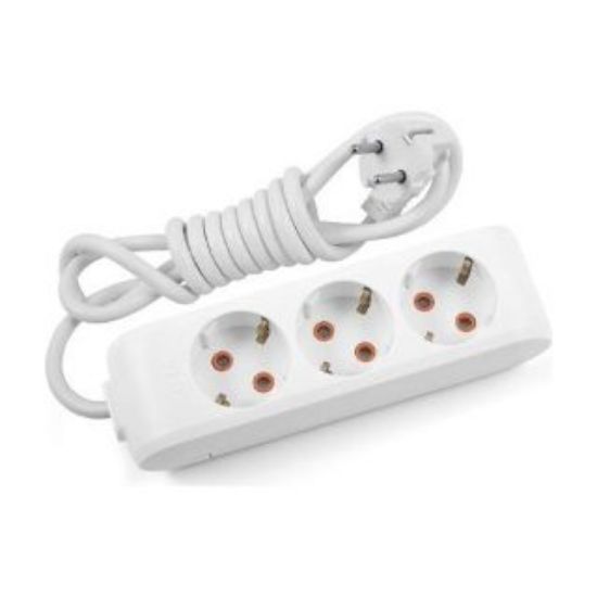 Viko Multi-Let VM35ANH 3lü 5mt Piriz Anahtarlı Topraklı Kablolu resmi